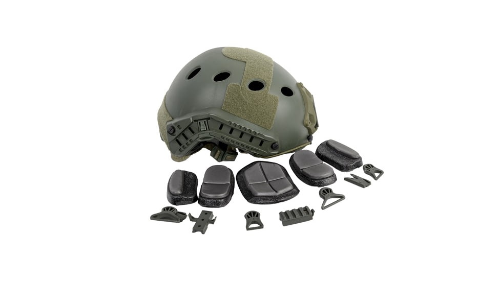 PJ Tactical Helmet, OD Green, Medium