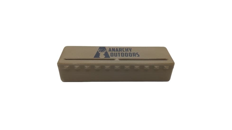Anarchy Outdoors .22 Rimfire Ammo Box, 100 Round, FDE, Medium, HS100RAB-F