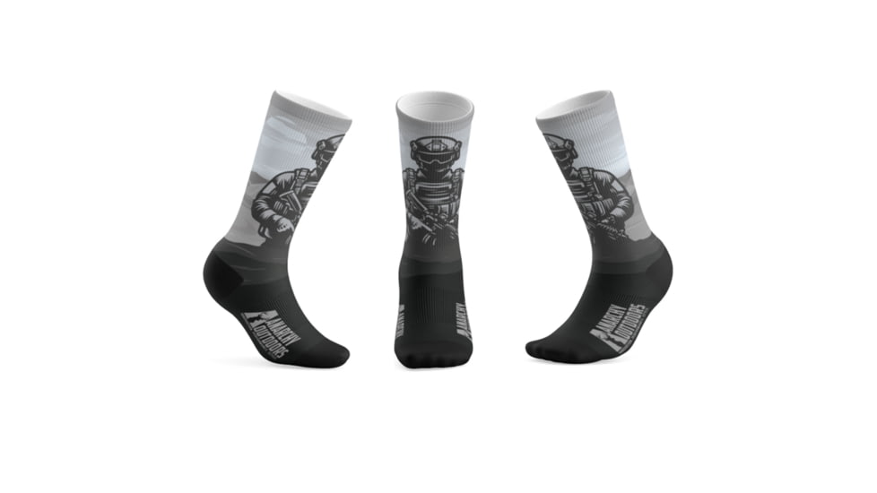 Anarchy Outdoors Tactical Boot Socks - Mens, Tactical Black, One Size, MTBS-TB