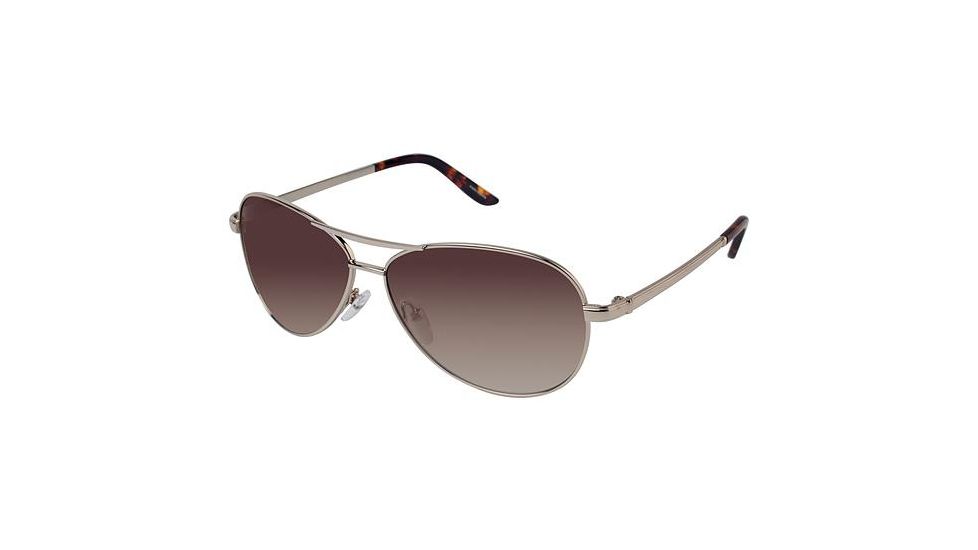 Ann Taylor AT1013S Single Vision Prescription Sunglasses TYAT1013S01 - Frame Color Gold