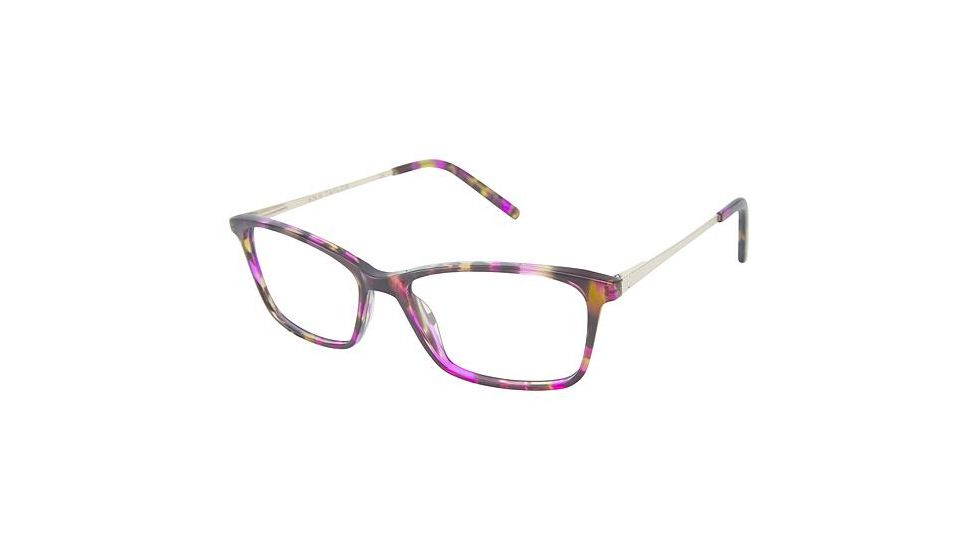 Ann Taylor AT327 Single Vision Prescription Eyeglasses - Frame Magenta Tortis, Size 52/15mm TYAT32703