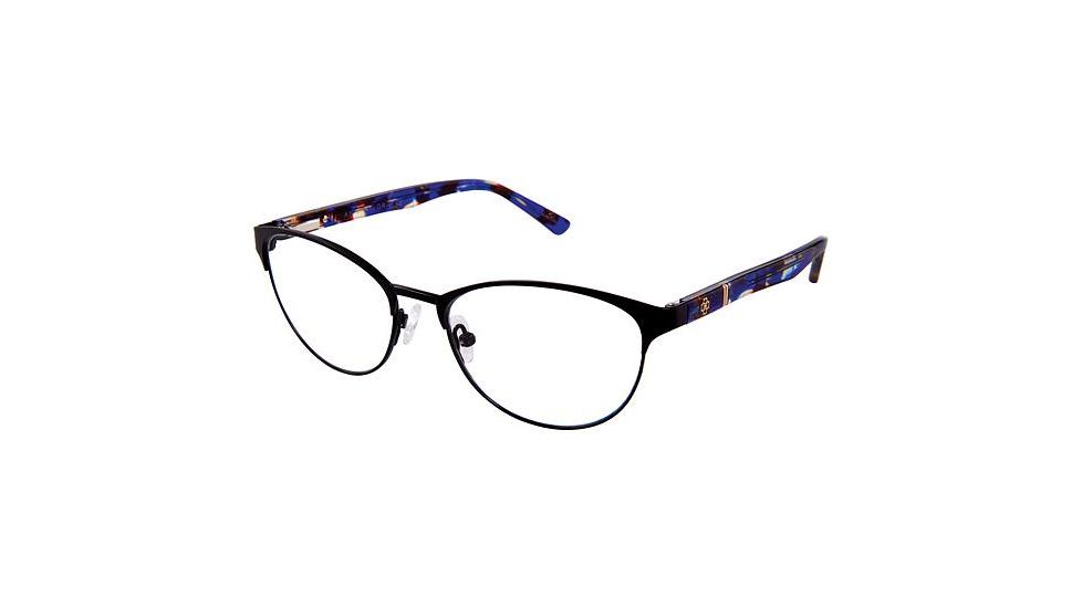 Ann Taylor AT603 Progressive Prescription Eyeglasses - Frame Mt Blk/Nvy Tort, Size 51/17mm TYAT60301