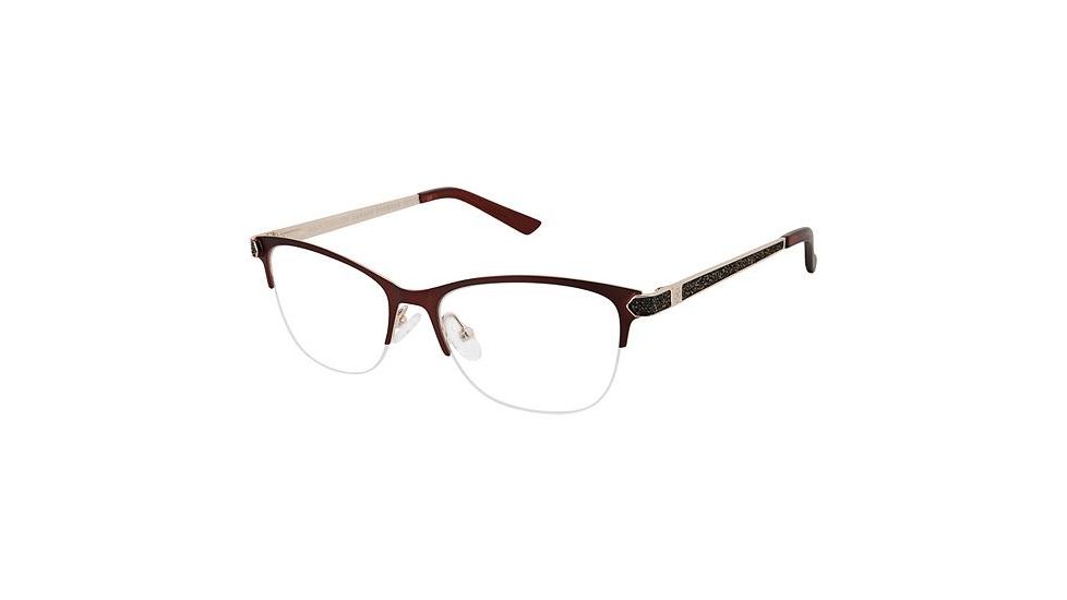Ann Taylor ATP012 Progressive Prescription Eyeglasses - Frame MATTE BURGUNDY, Size 50/16mm TYATP01202