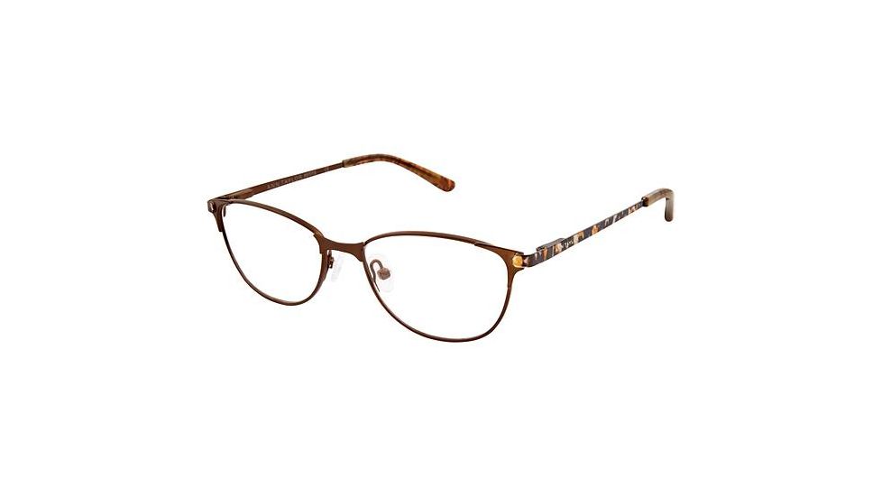 Ann Taylor ATP707 Eyeglass Frames - Frame Matte Brown, Size 48/15mm TYATP70702