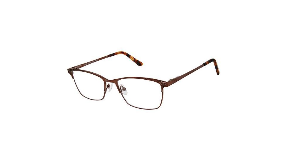 Ann Taylor ATP709 Progressive Prescription Eyeglasses - Frame MATTE BROWN, Size 50/16mm TYATP70902