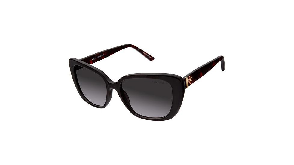 Ann Taylor ATP903 Sunglasses - Frame Black Tortoise, Lens Color Dark Grey Gradient, Size 52/15mm TYATP90301