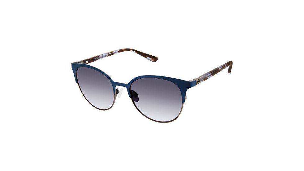 Ann Taylor ATP907 Prescription Sunglasses TYATP90703 - Frame Color Mt Navy/bl Tort