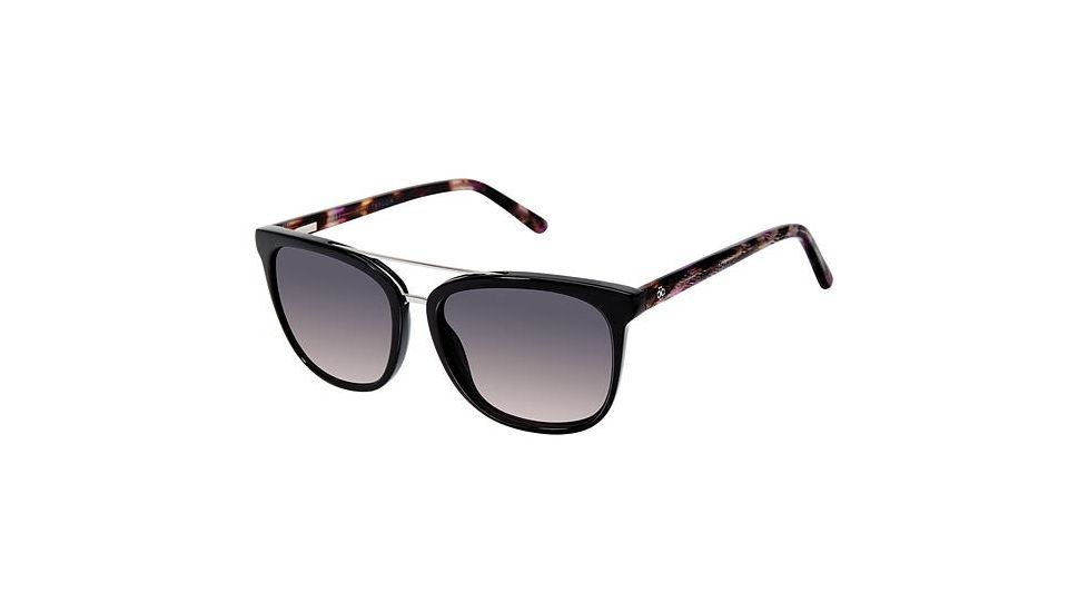 Ann Taylor ATP908 Sunglasses - Frame BLACK/PURPLE, Lens Color Grey-purple Gradient, Size 52/15mm TYATP90801