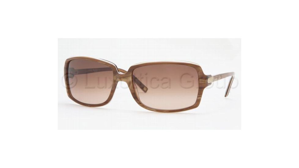 Anne Klein Bifocal Sunglasses AK3150 with Lined Bi Focal Rx Prescription Lenses, Amber Marble Frame / 59 mm Prescription Lenses