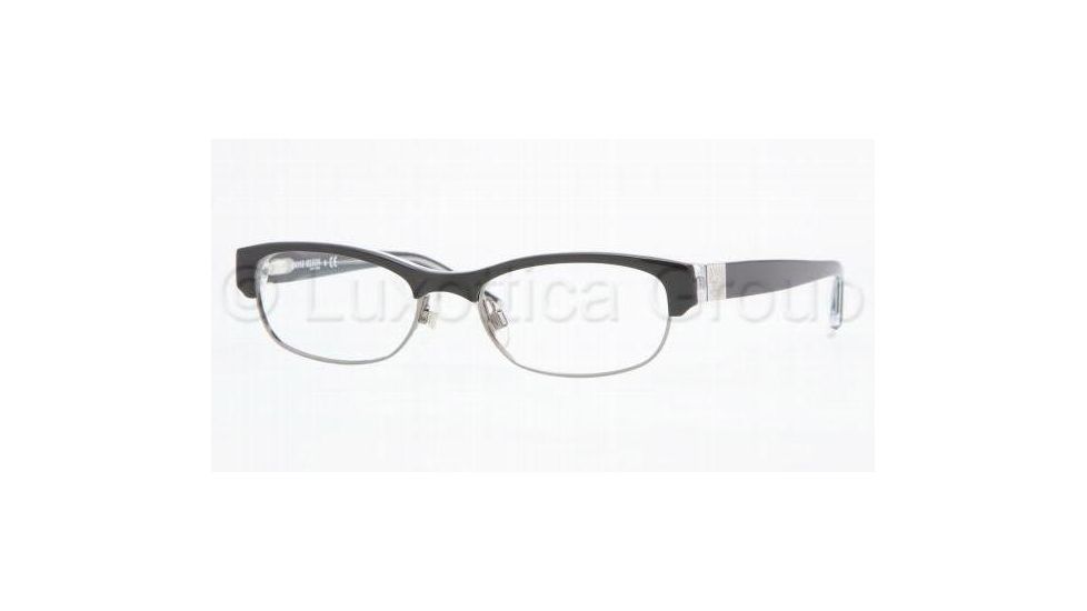 Anne Klein AK8099 Progressive Prescription Eyeglasses 244-5017 - Black Crystal 