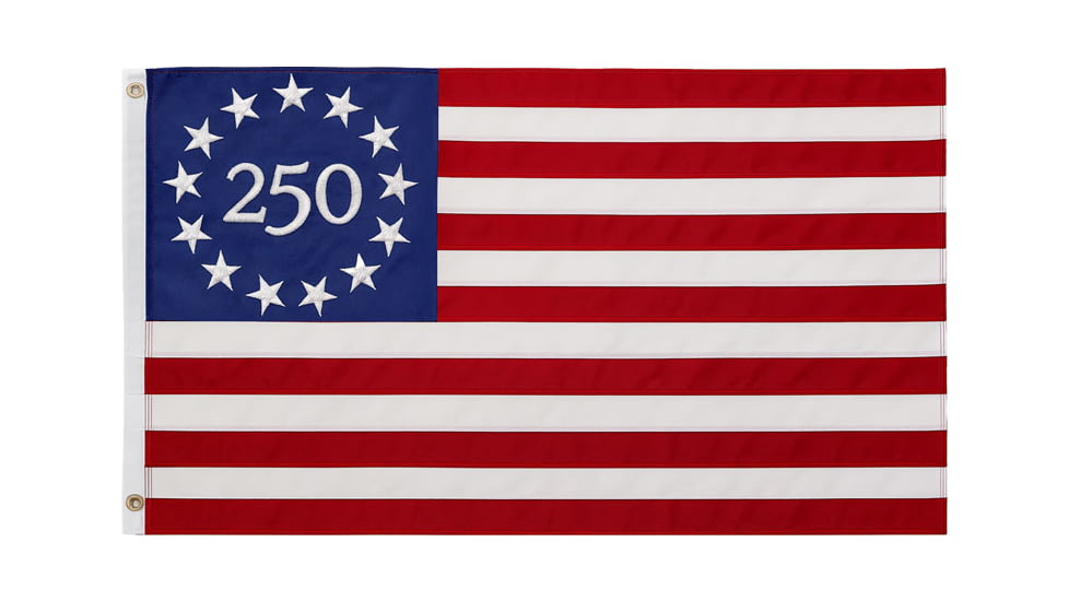 Annin Flags America250 Betsy Ross Edition Flag, Red/White/Blue, 3ft-5ft, 172852
