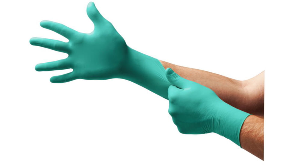 Ansell Healthcare TouchNTuff 92-500 Nitrile Gloves, Powdered, Ansell 585188, Case, 32890-709