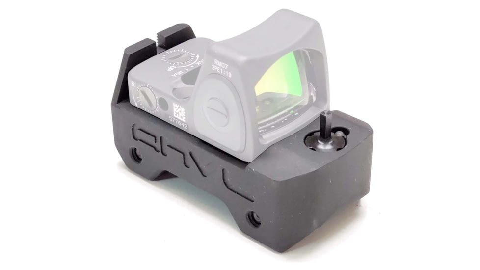 ANVL UKON Trijicon RMR Red Dot Sight Mount w/ Co-Witness BUIS, Type III Hard Coat, Black, NSN 1005-01-694-7490, ANVL-UKON-RMR-V2
