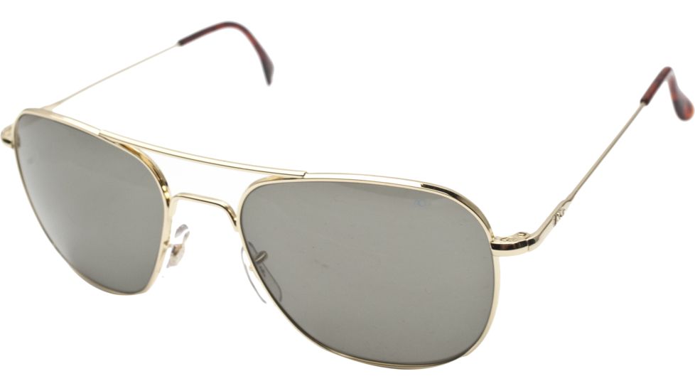 Ao Original Pilot Sunglasses Gold Wire Spatula True Color Gray Glass Lens 57mm G Tcg Ws 57