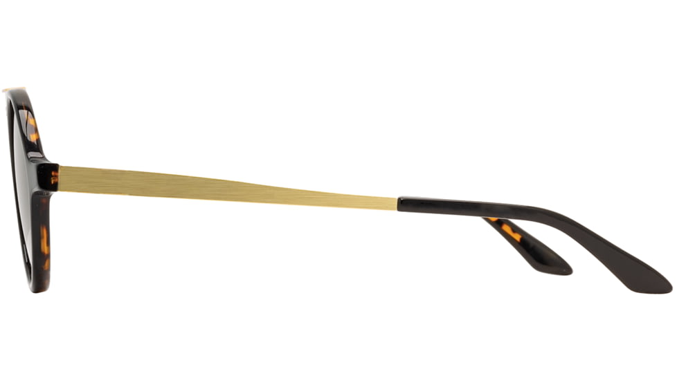 AO Oxford Sunglasses, Black Tortoise Gold Frame, Cosmetan Brown AOLite Nylon Lenses, Polarized, 44-24-145 B45, OXF344ST--BNN-P
