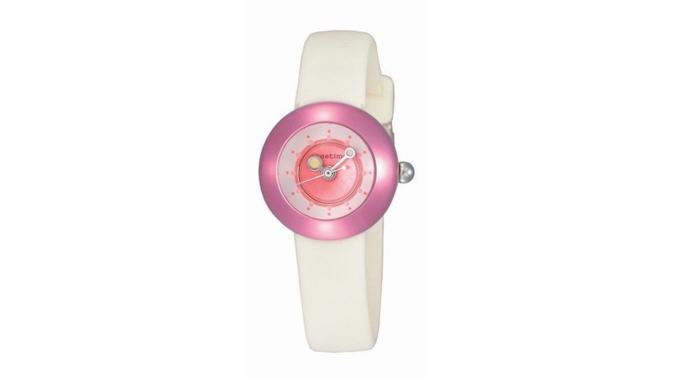 Appetime Lollipop Watch, Strawberry Yogurt, White w/ Pink SVC010001