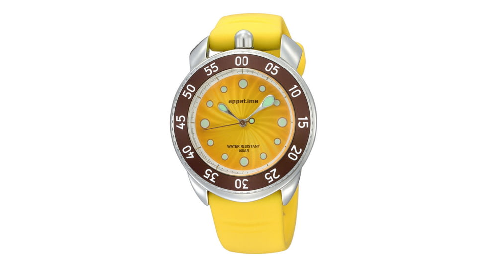 Appetime Ripplio Watch, Butterfly Fish, Yellow w/ Yellow+Brown SVJ211086