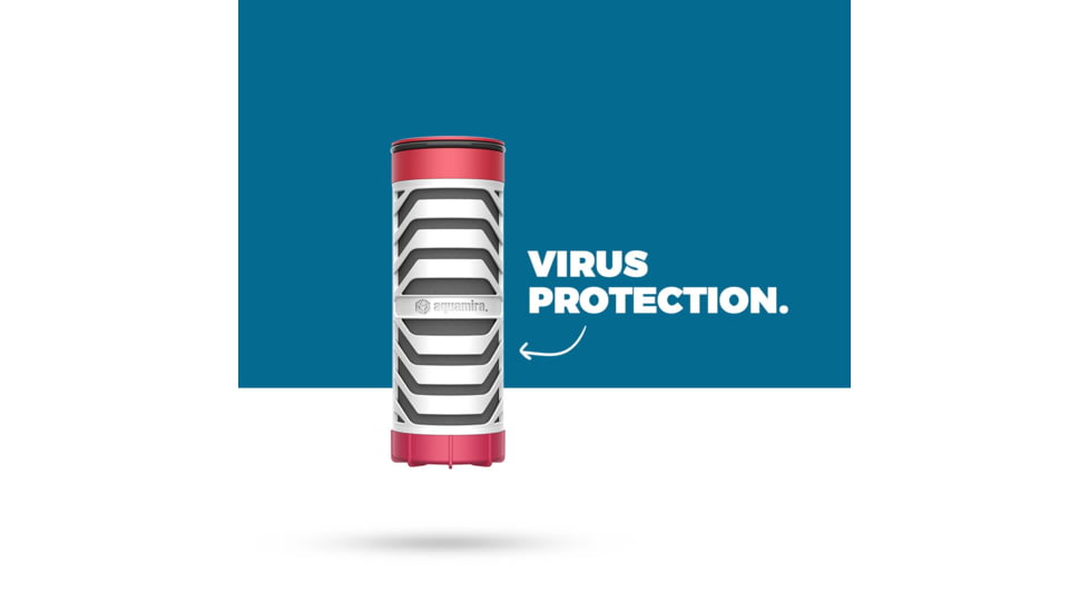 Aquamira Frontier Max Filter System - Worldwide RED Line, Red, 67018