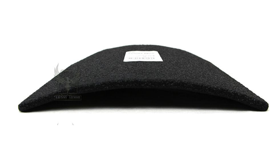 AR500 Armor Level IIIA 10x12 Lightweight Steel ASC Curved Body Armor Plate, Build-Up PAXCON Coating, Black 3A10X12CB