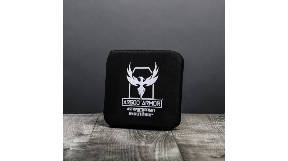 AR500 Armor Level IV 6x6 Side Armor Plate, Black 46X6