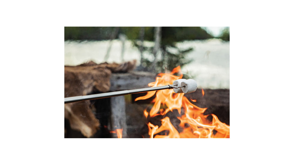 Arctic Legend Black Birch BBQ Stick, 31.5in Open, 8in Collapsed, Black Birch Handle, AL-078