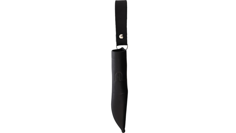 Arctic Legend Black Birch Mushroom Knife, 7.5in Overall, 2.25in Satin Stainless Steel Blade, Black Birch Handle, Black Leather Belt Sheath, AL-160