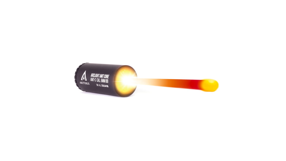 Arcturus Arcturus Rs Sirius Amt Arclight Modular Tracer Core Drop-In Unit Red/Green &amp; Compact Mock Suppressor W/ Simulated Muzzle Flash, Black, AMT-C
