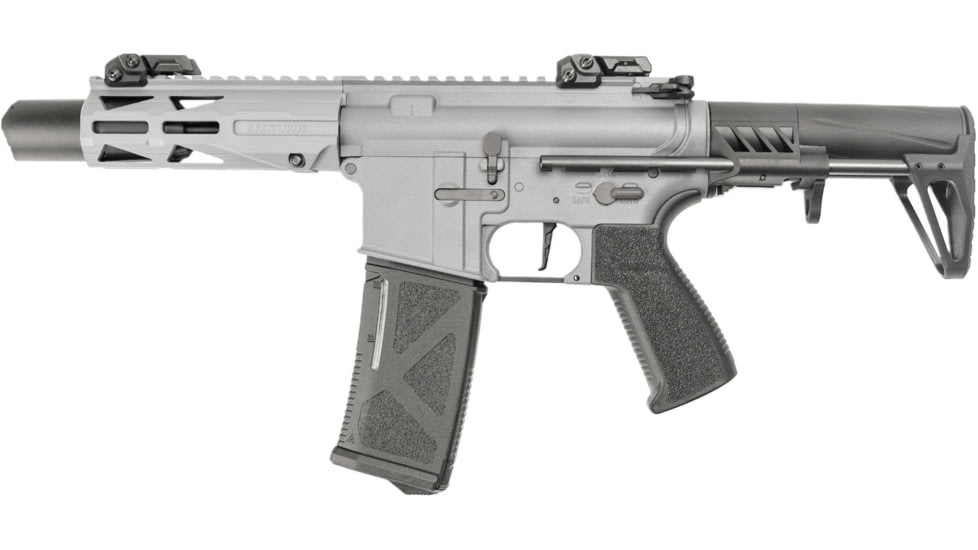 Arcturus Sport Series AEG SE LWT MK-III PDW 5.5in Airsoft Gun, Grey, AT-ST03-PDW-SE-GY