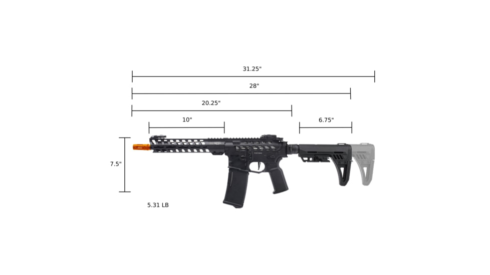 Arcturus X C.A.T. Ar-15 Legend Ar Aeg, 10in, Black, AT-CAT-01