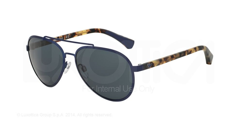 Armani EA2024 Bifocal Prescription Sunglasses EA2024-307987-58 - Lens Diameter 58 mm, Frame Color Matte Blue