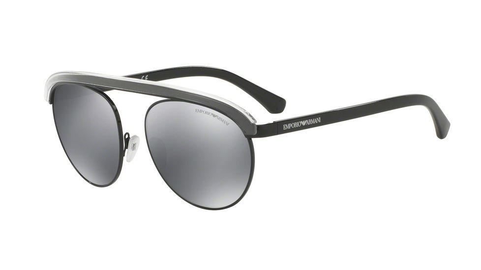 Armani EA2035 Progressive Prescription Sunglasses EA2035-30146G-56 - Lens Diameter 56 mm, Frame Color Black