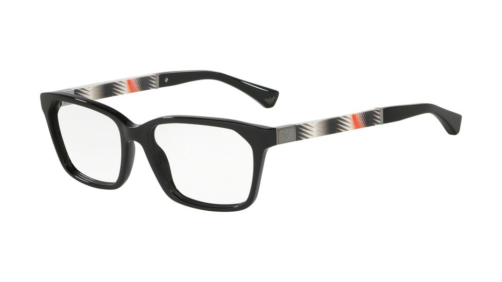 Armani EA3095 Eyeglass Frames 5017-51 - Black Frame
