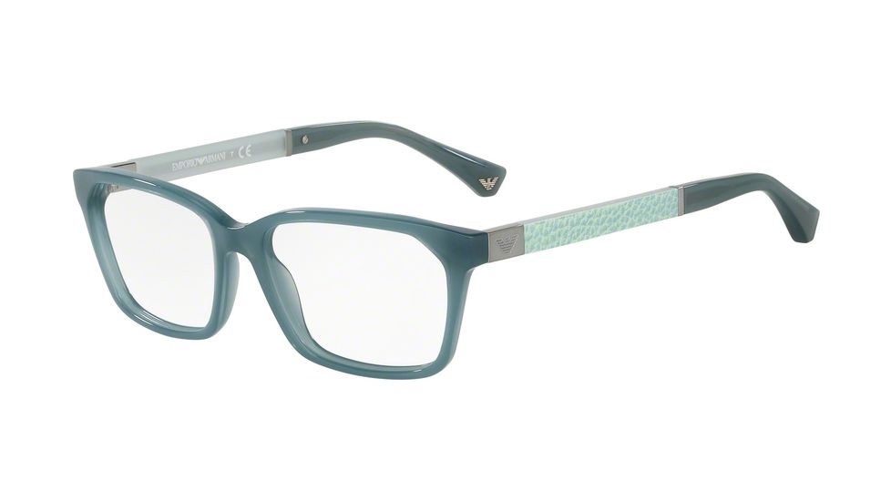 Armani EA3095 Eyeglass Frames 5539-51 - Opal Grey Green Frame