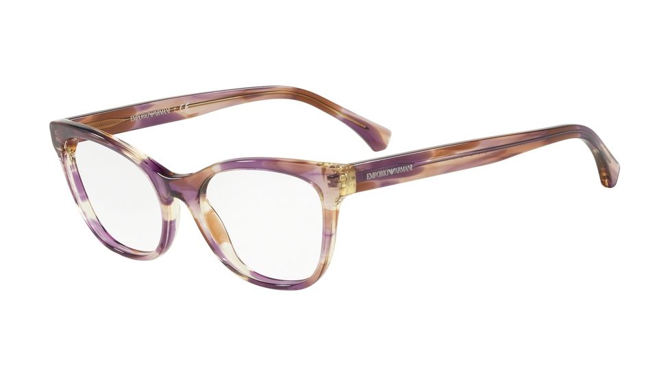 Armani EA3142 Eyeglass Frames 5716-51 - Watercolr Plum