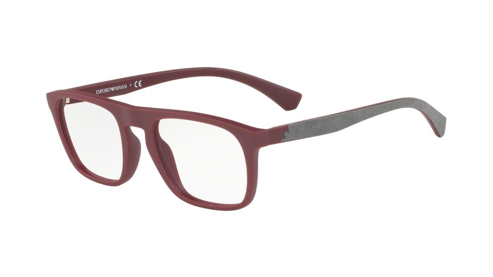 Armani EA3151 Eyeglass Frames 5751-52 - Matte Bordeaux
