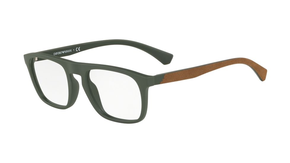 Armani EA3151 Eyeglass Frames 5753-52 - Matte Military Green