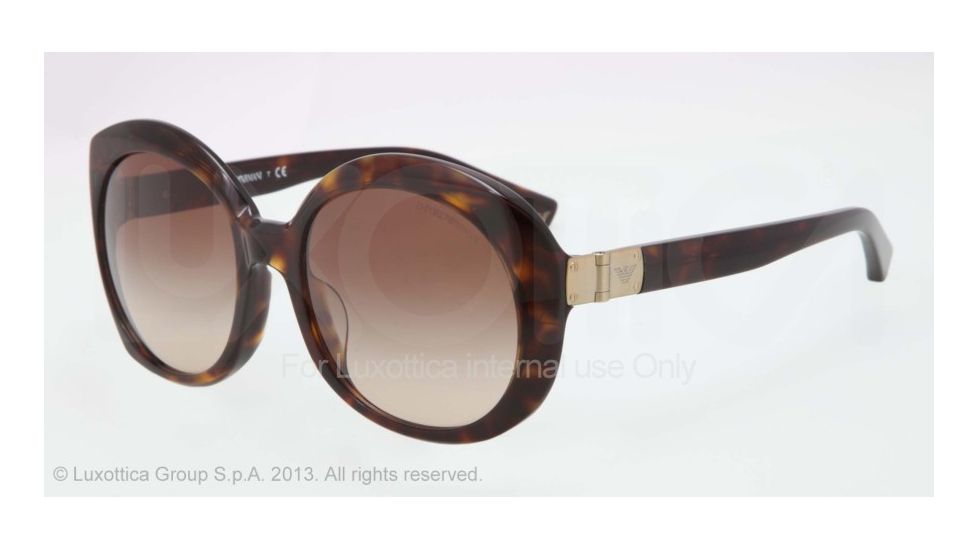 Armani EA4009F Progressive Prescription Sunglasses EA4009F-502613-56 - Lens Diameter 56 mm, Frame Color Dark Havana