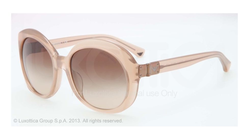 Armani EA4009F Progressive Prescription Sunglasses EA4009F-508413-56 - Lens Diameter 56 mm, Frame Color Opal Brown Pearl