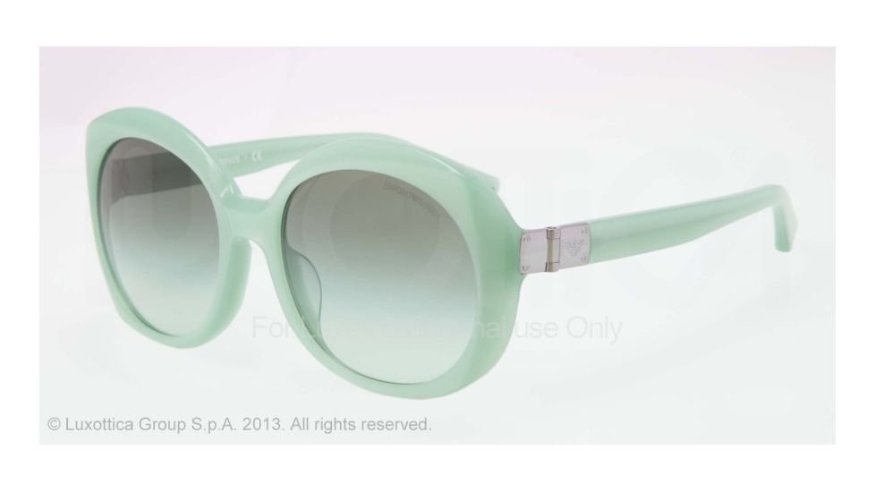 Armani EA4009F Progressive Prescription Sunglasses EA4009F-50858E-56 - Lens Diameter 56 mm, Frame Color Opal Aqua Green