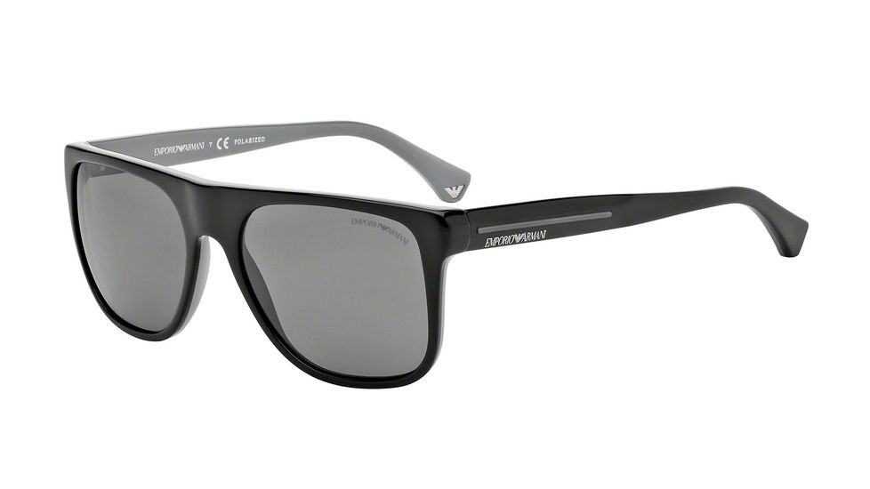 Armani EA4014 Bifocal Prescription Sunglasses EA4014-510281-56 - Lens Diameter 56 mm, Frame Color Top Black On Gray