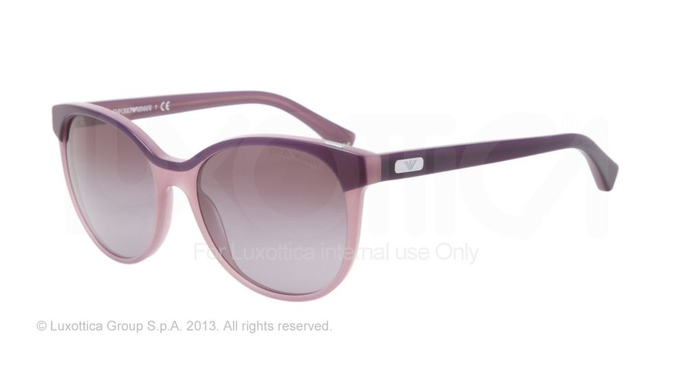 Armani EA4016 Single Vision Prescription Sunglasses EA4016-51118H-56 - Lens Diameter 56 mm, Frame Color Lilac/violet