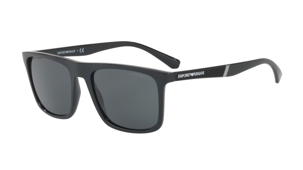 Armani EA4097F Progressive Prescription Sunglasses EA4097F-501787-58 - Lens Diameter 58 mm, Frame Color Black