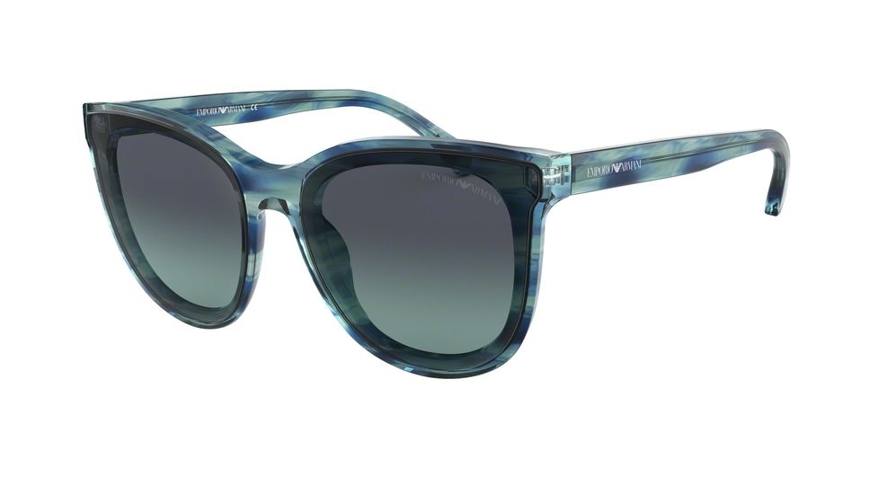Armani EA4125 Sunglasses 57144S-61 - , Azure Gradient Dark Blue Lenses