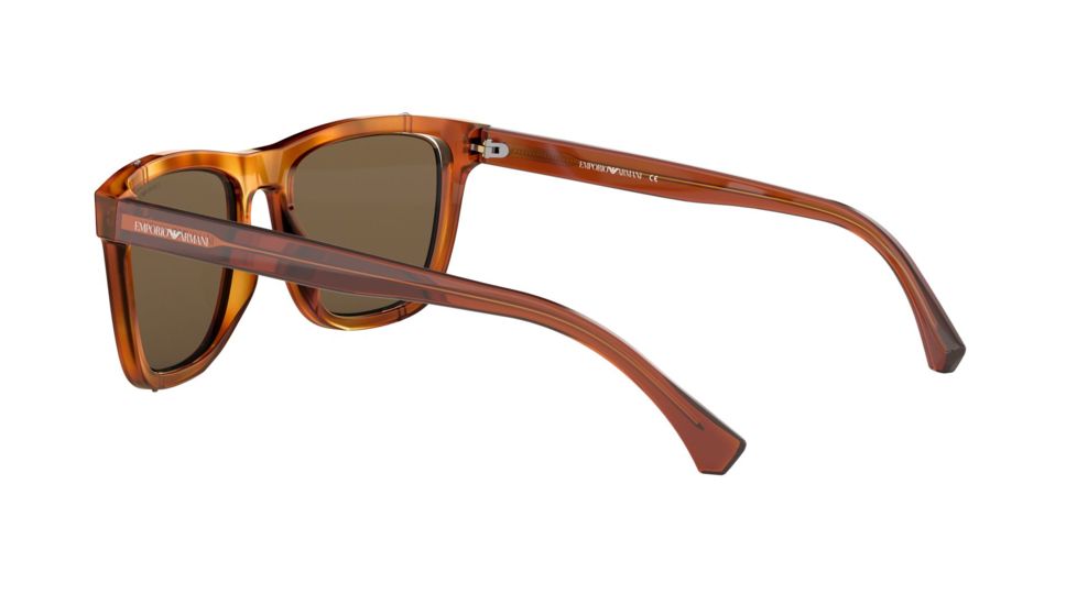 Armani EA4126 Sunglasses 57275A-51 - Blonde Havana Frame, Brown Mirror Gold Lenses