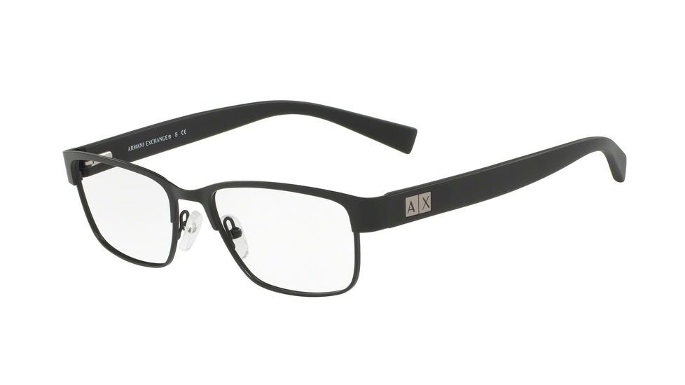 Armani Exchange AX1020 Single Vision Prescription Eyeglasses 6063-54 - Matte Black Frame