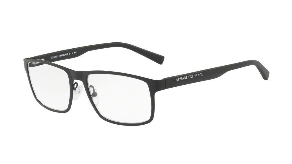 Armani Exchange AX1024 Single Vision Prescription Eyeglasses 6000-54 - Black Frame