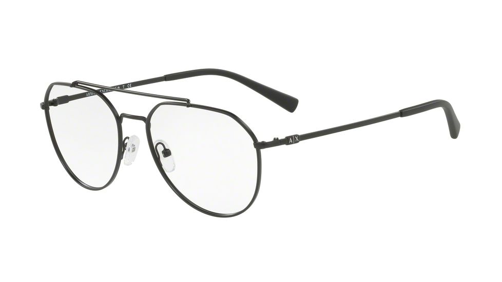 Armani Exchange AX1029 Prescription Eyeglasses, 57mm, Matte Black, AX1029-6063-57-SV