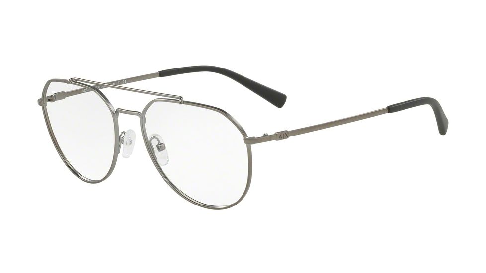 Armani Exchange AX1029 Prescription Eyeglasses, 57mm, Matte Gunmetal, AX1029-6088-57-SV