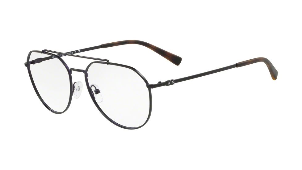 Armani Exchange AX1029 Prescription Eyeglasses, 57mm, Matte Dark Blue, AX1029-6105-57-SV