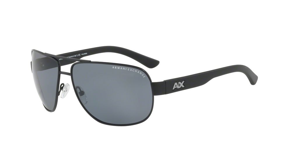 Armani Exchange AX2012S Sunglasses 606381-62 - Matte Black Frame, Polar Grey Lenses